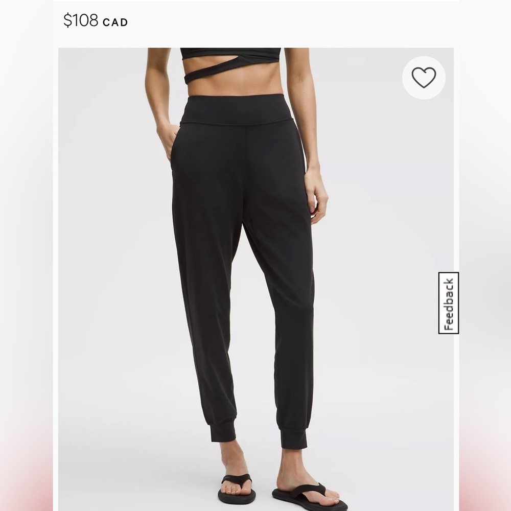 Lululemon Align Jogger - Black, size 4